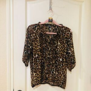 Express Leopard print‎ blouse